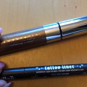 KVD Tattoo Liner and Anastasia Tinted Brow Gel